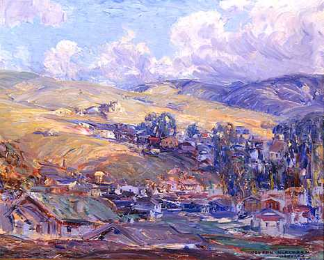 Joseph Kleitsch - Joseph Kleitsch/Laguna Foothills - Oil on Canvas - 16"x20"